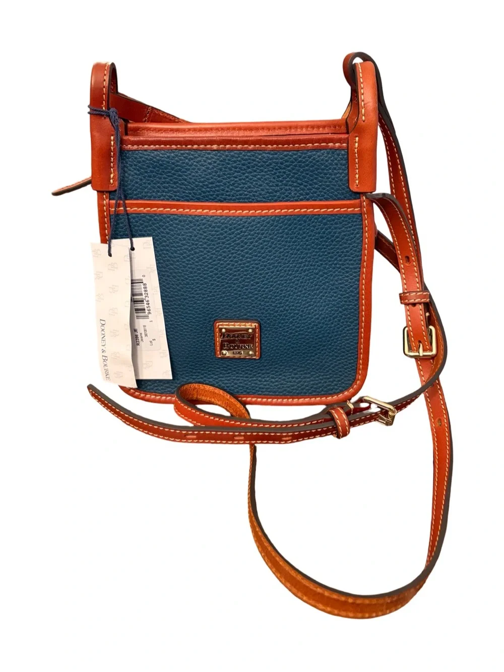 Dooney & Bourke Pebble Grain Letter Carrier Crossbody Forest Green NWT